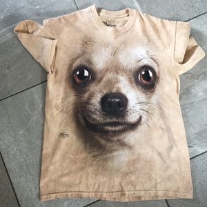 Puppy dog face t size m unisex